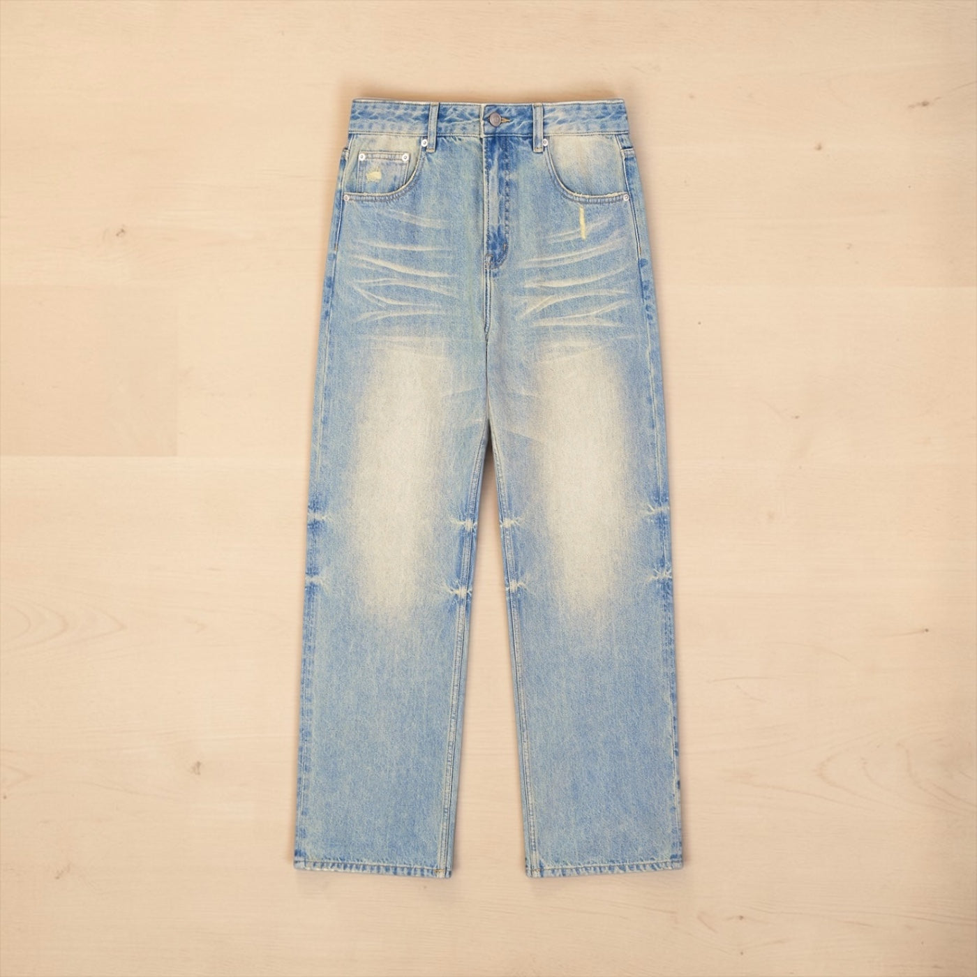 The 'Ostuni' Sun-Fade Raw Hem Denim