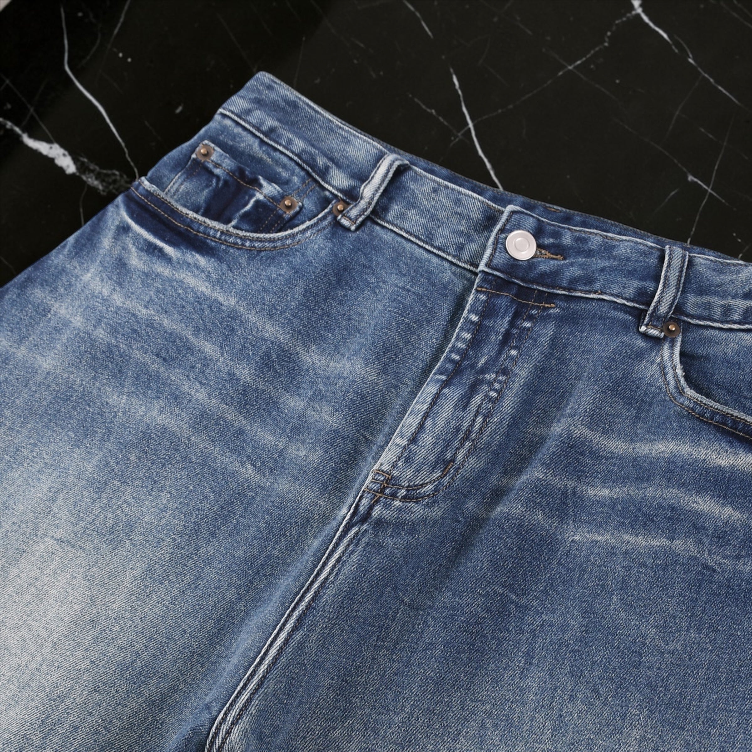 The 'Positano' Sun-Fade Wide Denim
