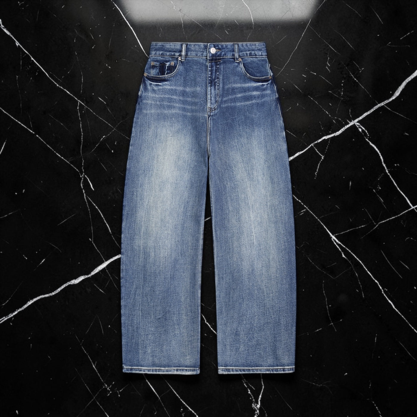 The 'Positano' Sun-Fade Wide Denim