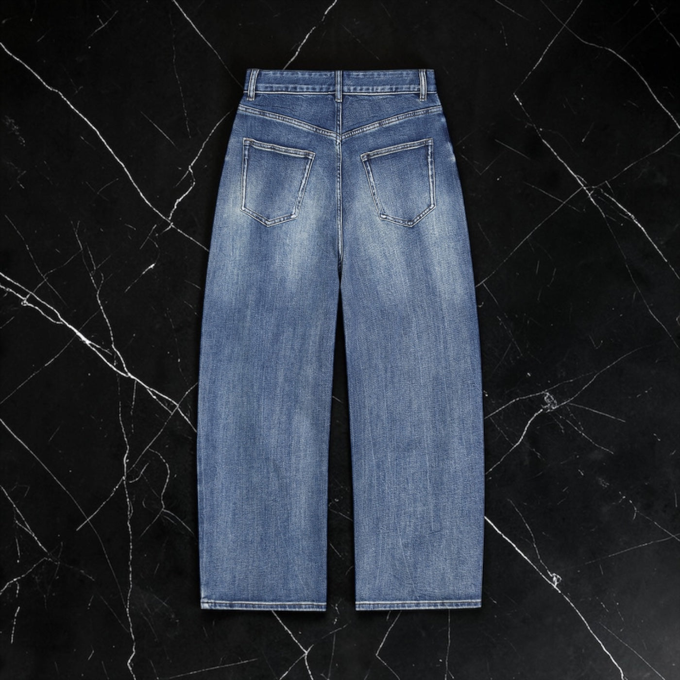 The 'Positano' Sun-Fade Wide Denim
