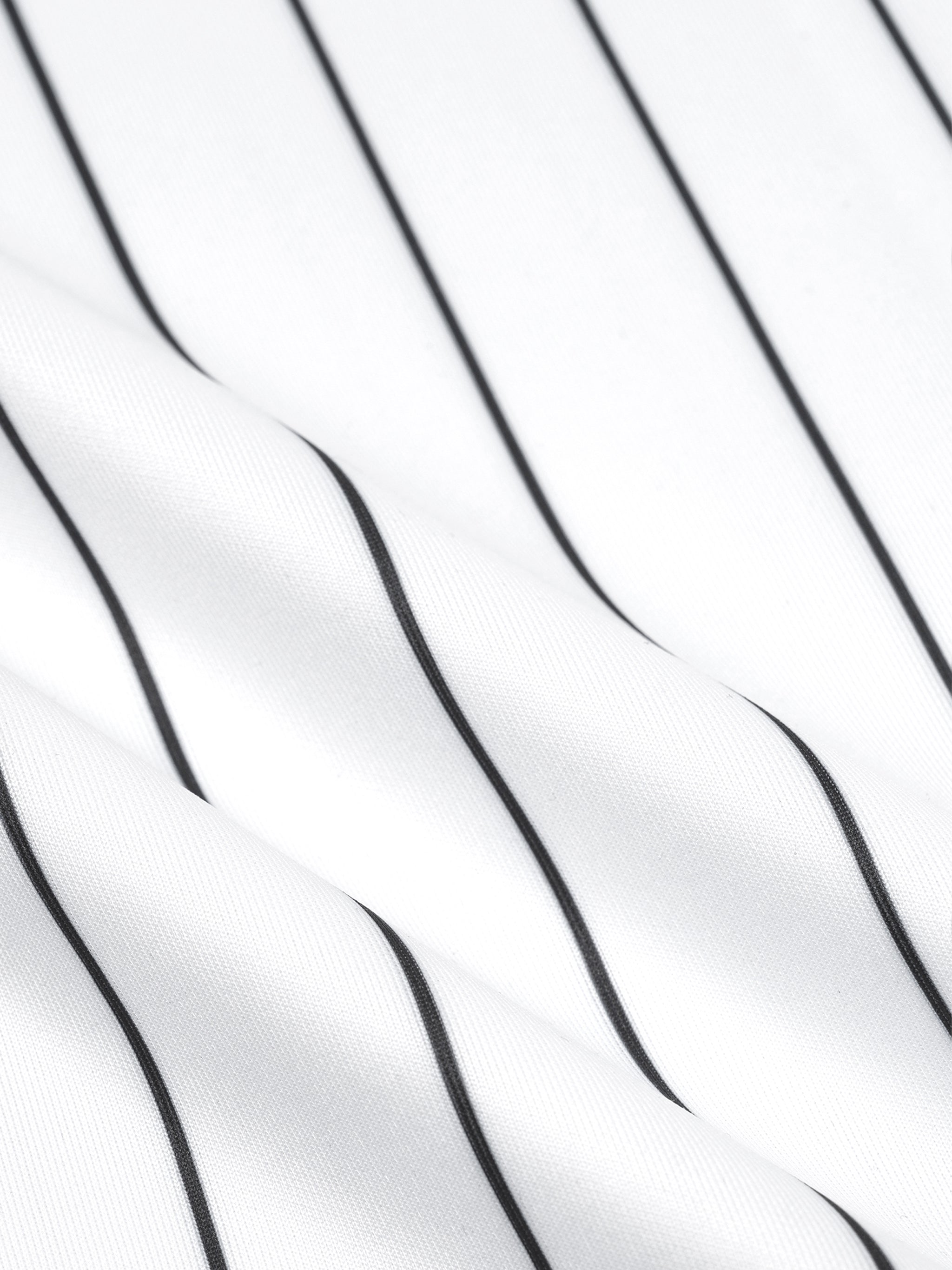 The 'Palermo' Pinstripe Zip Overshirt